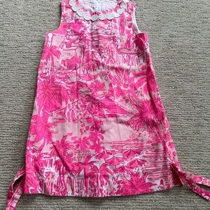 Lilly Pulitzer Girls Pink Floral Kids Dress Size 6